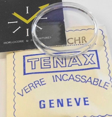 VERRE MONTRE FRETTE DIAMETRE 28.5 mm BAGUE CHROMÉE ETANCHE