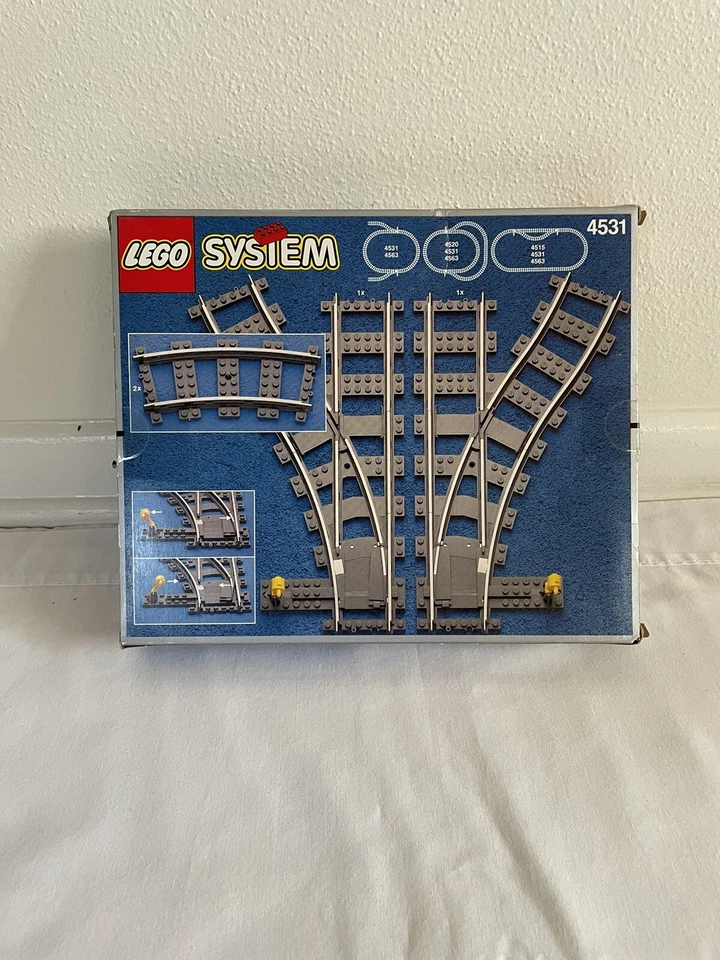 Vintage 1980s LEGO LOT Train Tracks Wheels Conductor 7722 4531 4520 Sealed READ - Image 3 of 4