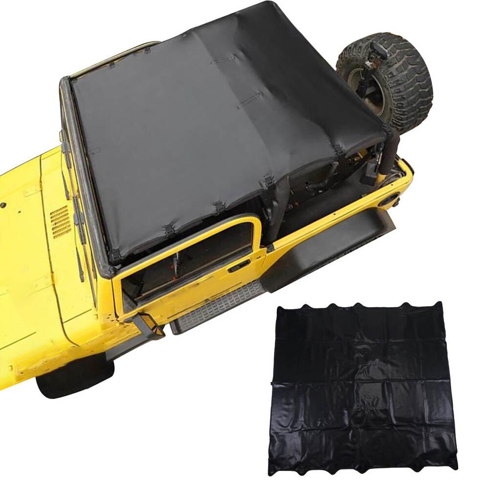 Bikini Leather Top Roof Sunshade for Jeep Wrangler TJ 1997-2006 Soft Cover