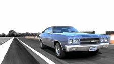 Cars video games vehicles chevrolet chevelle gran Desk Mat Stitched