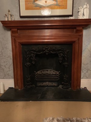 Used Victorian Fireplace Surround With Decorative Internal Feature