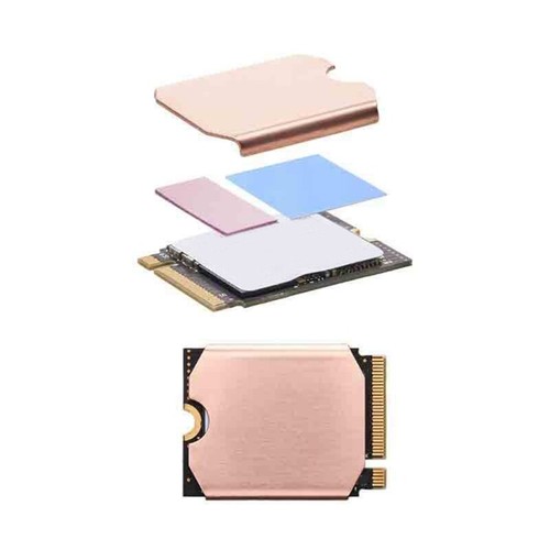 SSD Heat Sink with Thermal Silicone Pad Copper Hard Disk Cooler - Photo 7/8