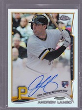 2014 Topps Chrome Rookie Autographs Refractors #209 Andrew Lambo RC Auto 280/499