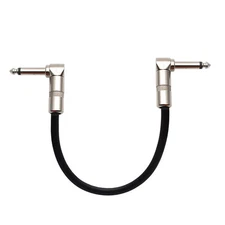 1*Guitar Effect Pedal Board Instrument Patch Cord Cables 13.8" 1/4" Right Angle