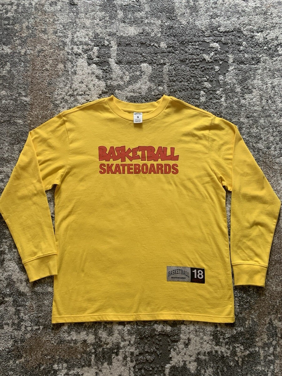Basketball Skateboards Heron Preston Collab Yellow T-Shirt Basketball Skateboards Heron Preston Collab Yellow T-Shirt