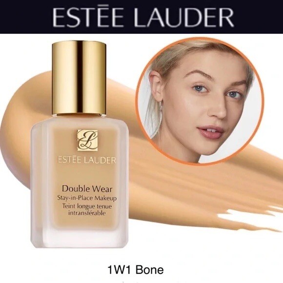 Estee Lauder Double Wear Stay-in-Place Foundation, 1W1 Bone | eBay