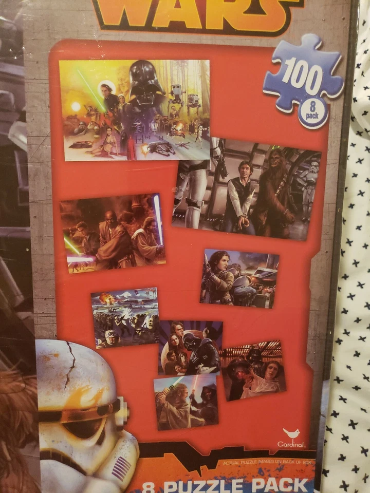 Paquete de 8 rompecabezas Disney Star Wars sellado de fábrica 800 piezas en total Foto 2 de 4