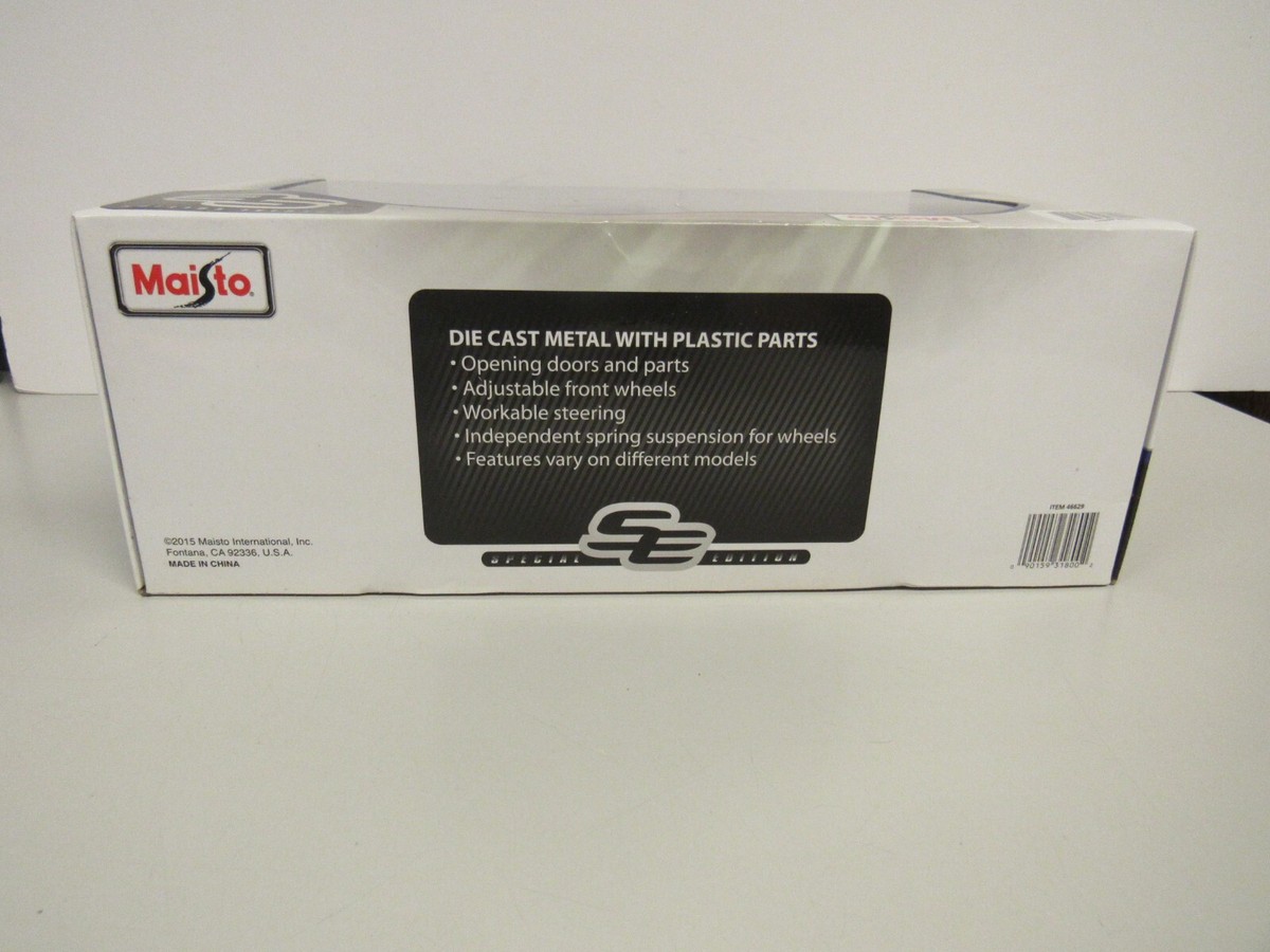 Maisto 1:18 Scale Black 1939 Ford Deluxe Coupe Diecast Car