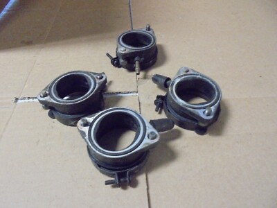 1990 Kawasaki ZX1100 ZX-11 OEM Carburetor Intake Manifolds/Clamps