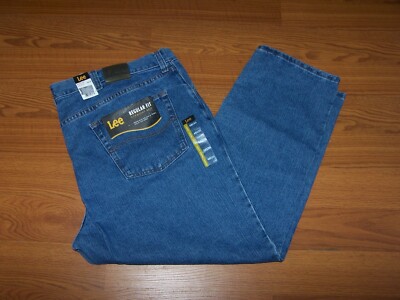 Size 48x30 Mens Regular Fit Straight Leg Lee Jeans (Pepper Stone)