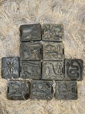 Vintage Mattel Giant Creepy Crawlers Metallic Molds Lot of 11 Thingmaker 1964