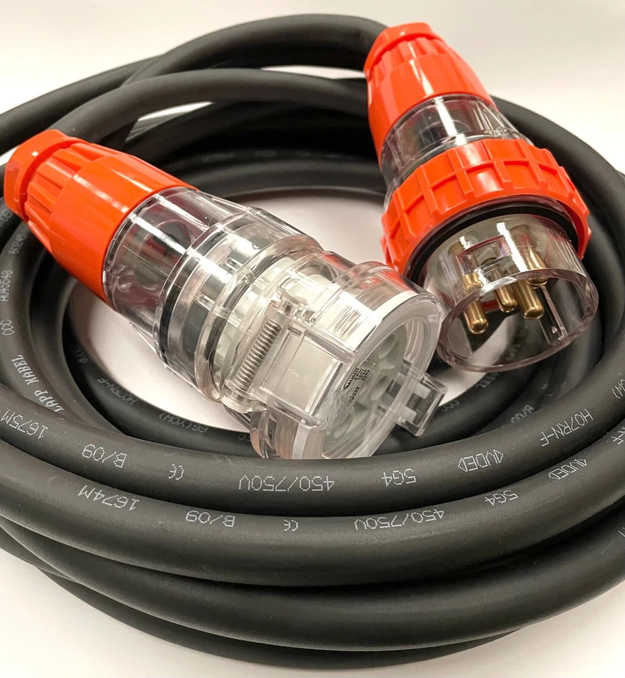 32 amp 3pin Round Pin 240v  HEAVY DUTY Industrial Extension Lead Cord x 10 Meter - Image 4 of 4