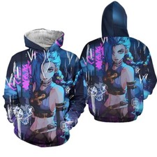 Popular Arcane League Jinx 3D HOODIE All Over Print Us Size Best Price