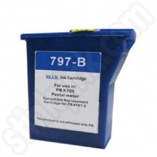 FRANKING MACHINE BLUE INK CARTRIDGE - PITNEY BOWES DM50/DM55/K700/K721/RK721