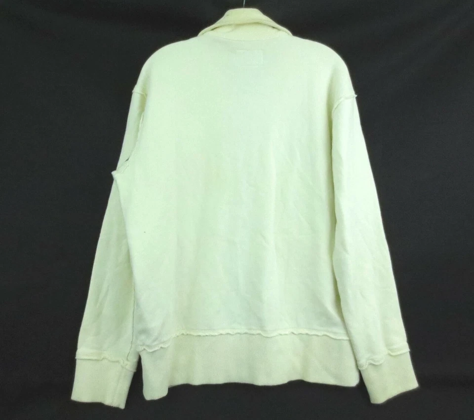 Chaqueta Suéter Para Hombre ENERGIE GOLD Tejido Pesado Cremallera Completa Beige Talla 2XL Foto 2 de 4