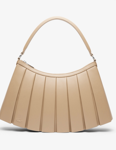 Lacoste Lenglen Bag Tennis Skirt Pleated Purse Handbag - Rare Beige Not Sold in