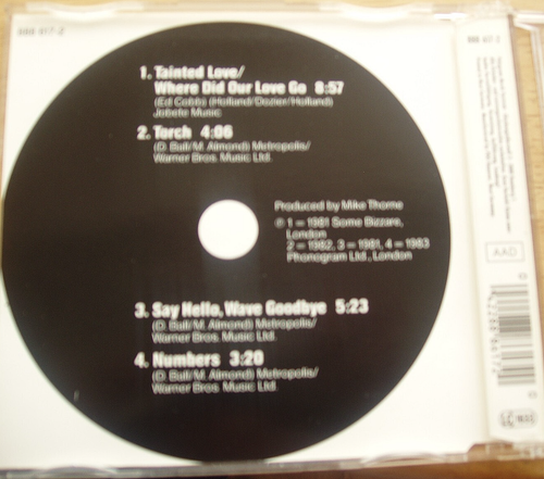 SOFT CELL Tainted Love / Where Did Our Love Go 5-TRK GERMAN CD MAXI MARC ALMOND - Picture 6 of 6