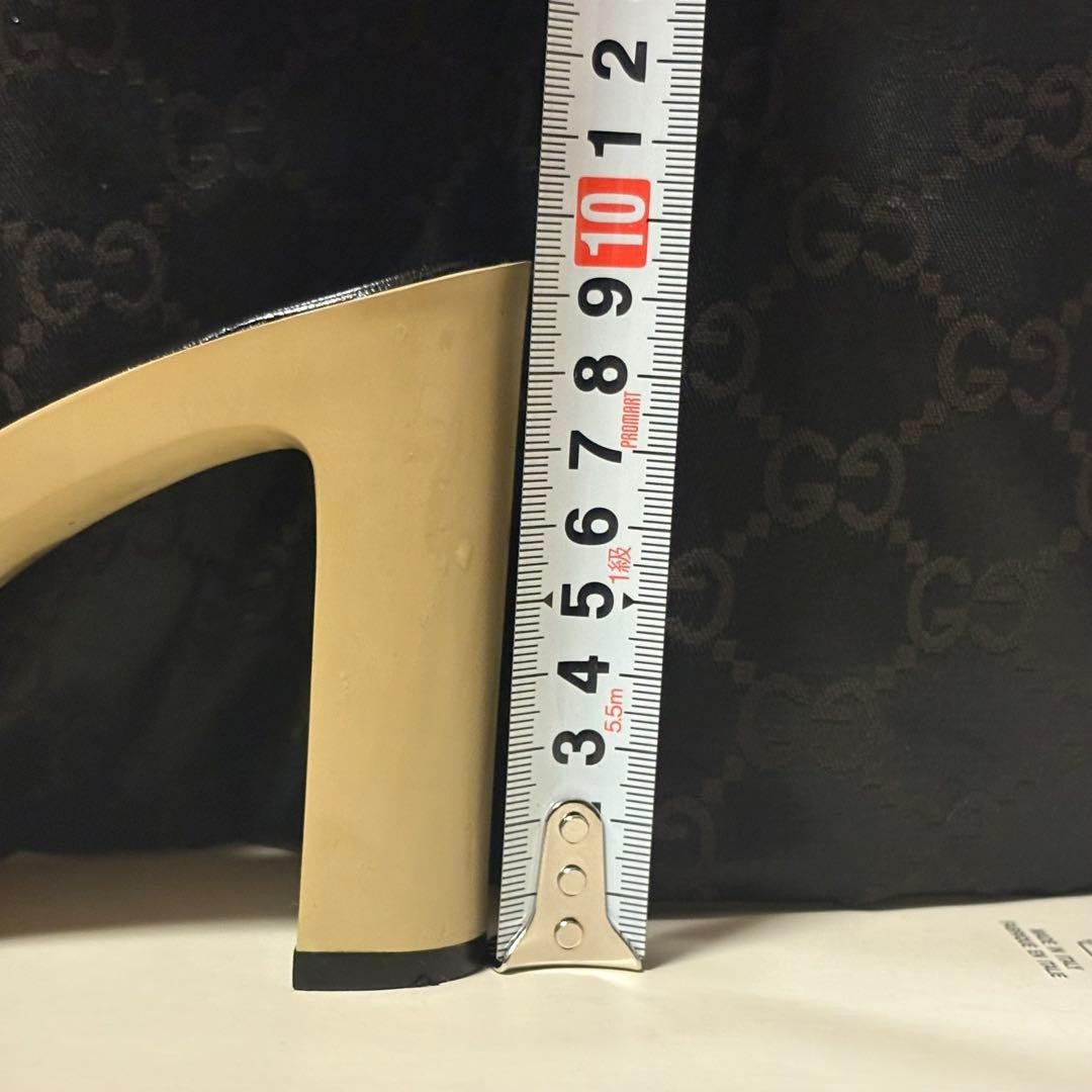 GUCCI Mules Sandals Heel GG Canvas Yellow Green EU35/US5 116127c thumbnail 2