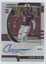 2020 Panini Prizm Draft Picks Rookies Silver Jeremy Chinn #264 Auto s1i