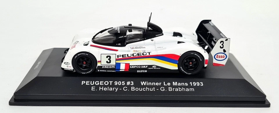 Ixo 1/43 - Peugeot 905 #3 Ganador Le Mans 1993 Diecast Modelo Coche Foto 3 de 4