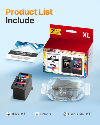 PG-275XL/CL-276XL Ink Cartridge Replacement for Canon 275 and 276 Ink Cartridges - Picture 6 of 12