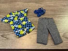 Vintage Mattel Barbie Ken Doll Clothes Shirt Shorts Shoes Set Lot