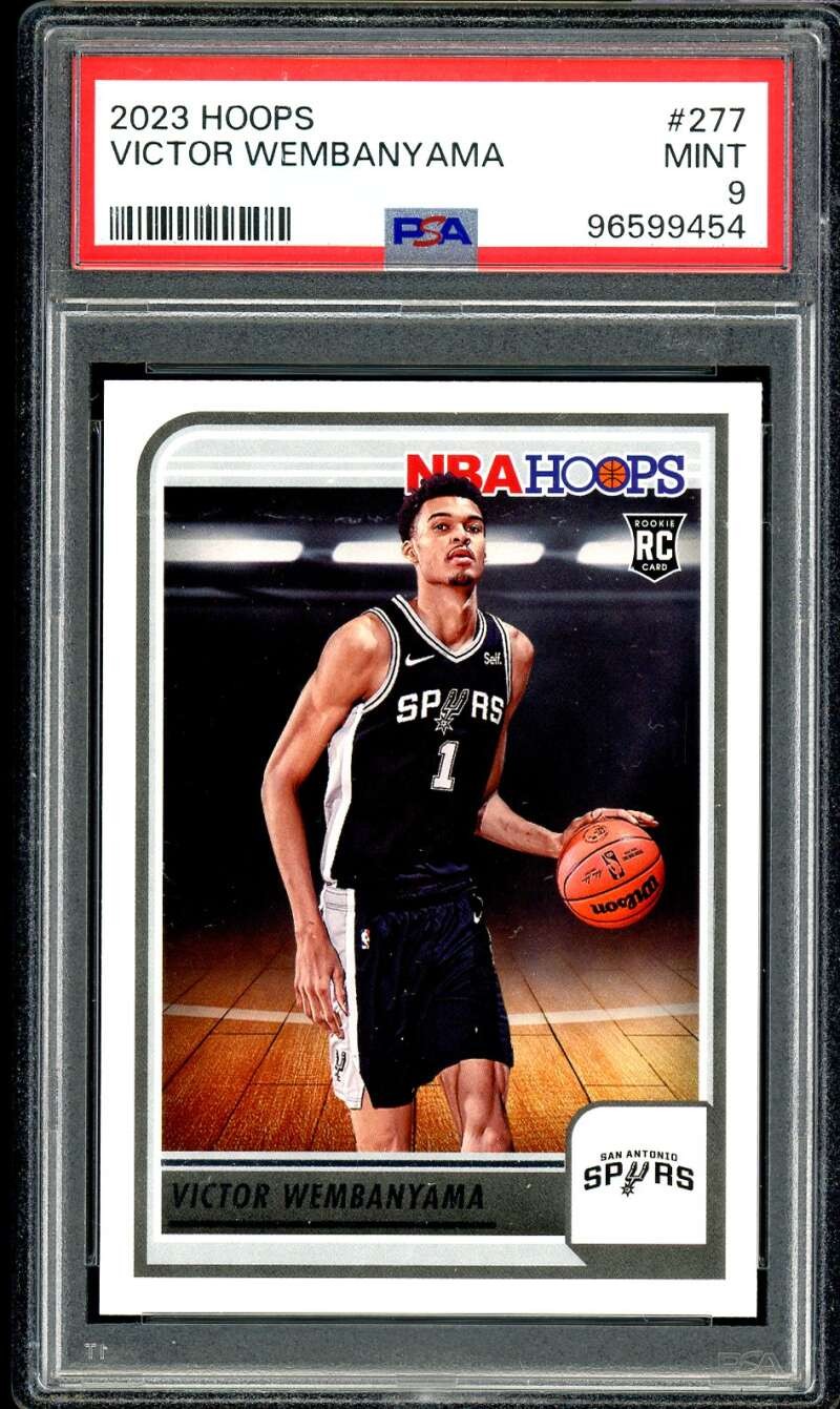 Victor Wembanyama Rookie Card 2023-24 Hoops #277 PSA 9