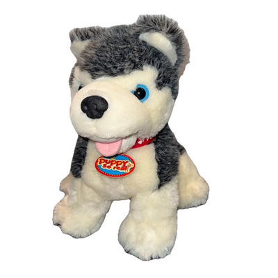 #ad Vintage Irwin Toy Puppy So Real Husky Interactive Plush NON WORKING AS IS $24.99