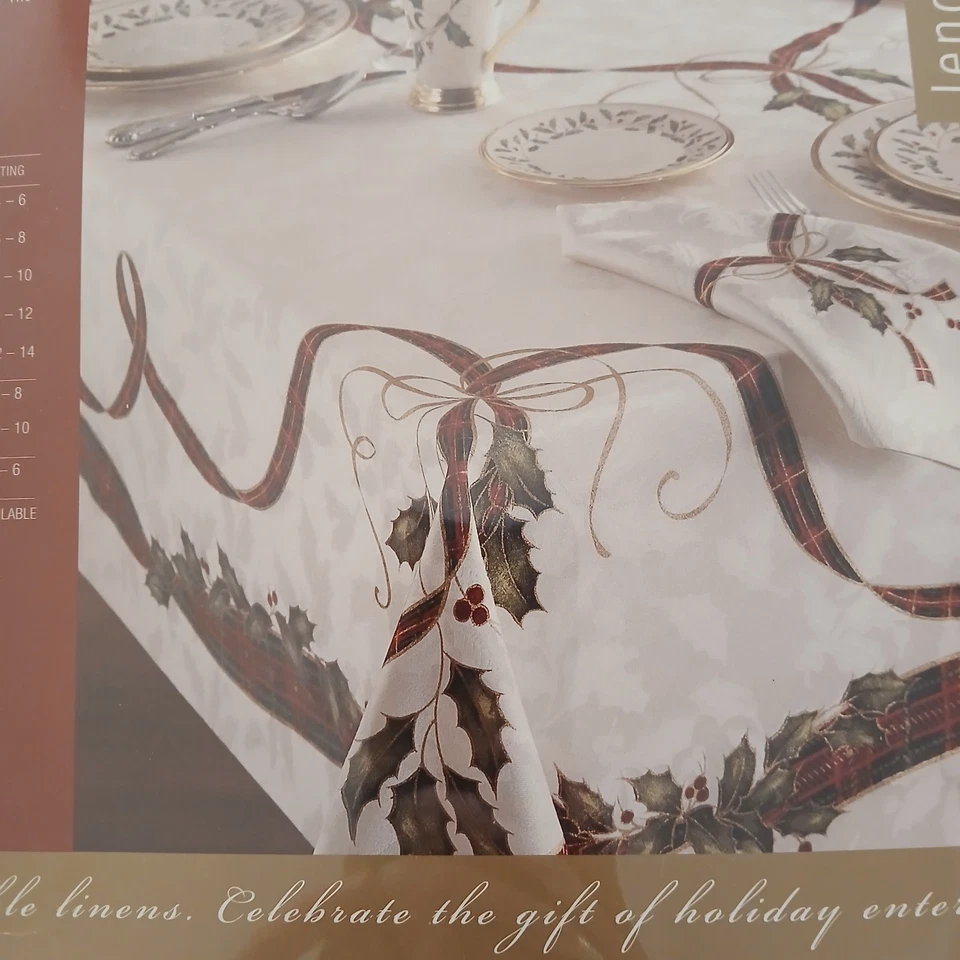 Lenox For The Holidays Tablecloth Oblong 60x84 - Image 4 of 4