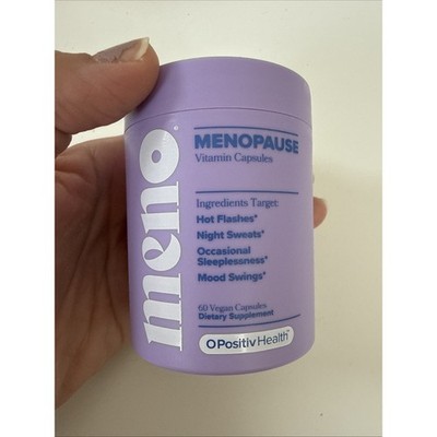 O Positiv MENO Vitamins for Menopause 60 VegCaps Exp 06/27