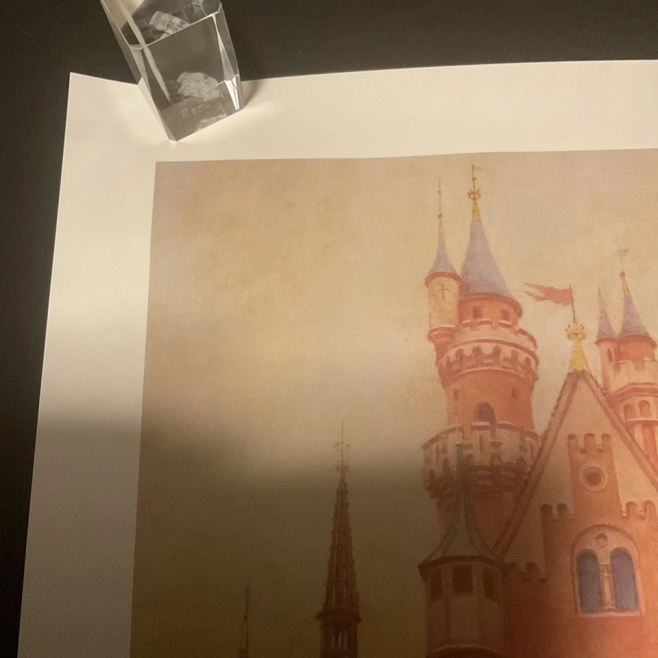 1985 Walt Disney Footsteps,Disneyland Castle,Signed Charles Boyer, Numbered,Coa - Image 2 of 4