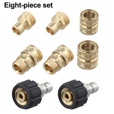 #ad Effortless Installation Pressure Washer Adapter Kit 8PCS M22 38 IN 34 Inch $48.24