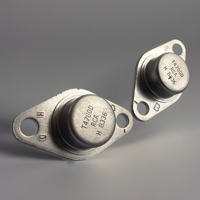 2x  RCA T4700D SCR Thyristor NOS 1983 Vintage Power Semiconductor Industry