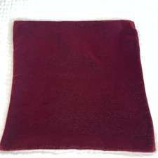 Crate Barrel Pillow Cover 20X20 Faux Mohair Reversible Linen Red/Burgundy