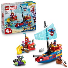 LEGO ǀ Marvel Team Spidey Pirate Ship Toy - SuperHero Set w/a Ship Model, 2 Boat