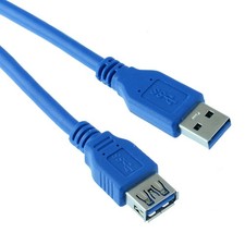 2m USB 3.0 Male Plug to Female Socket Extension Cable Lead