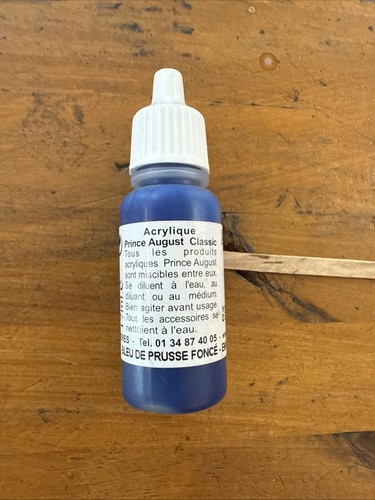 Peinture Prince August Classic Bleu Moyen 17ml - Référence 963, Pot Neuf Pour Figurines Et Modélisme