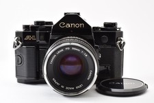   Excellent  Canon A-1 Black 35mm SLR Film Camera FD 50mm F1.8 3057342