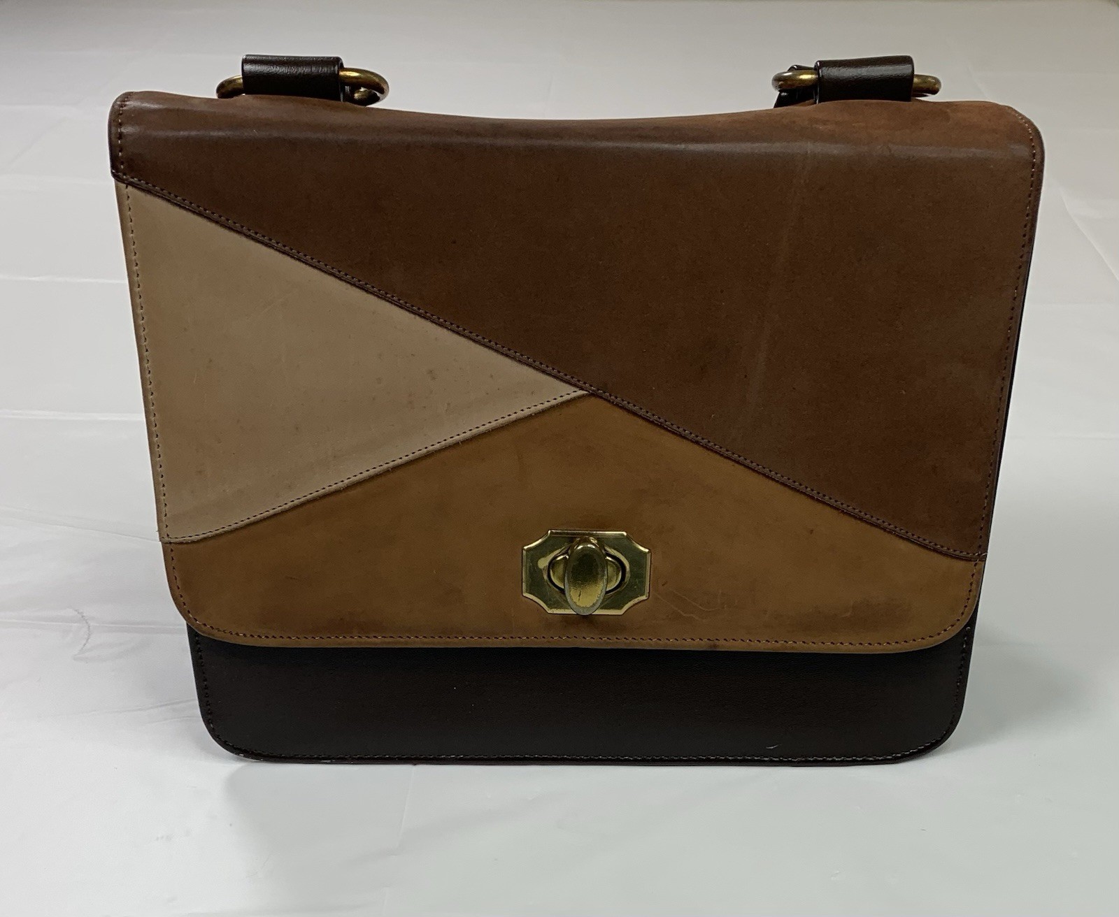 MCM Colorblock Handbag Patchwork Geometric 60s Ai… - image 1