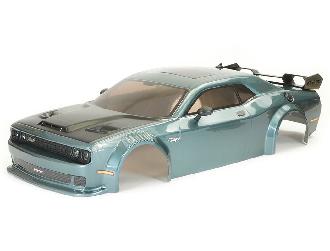 FTX 1/10 Stinger Dodge Challenger Style RC Car Body - Painted & Assembled - Grey