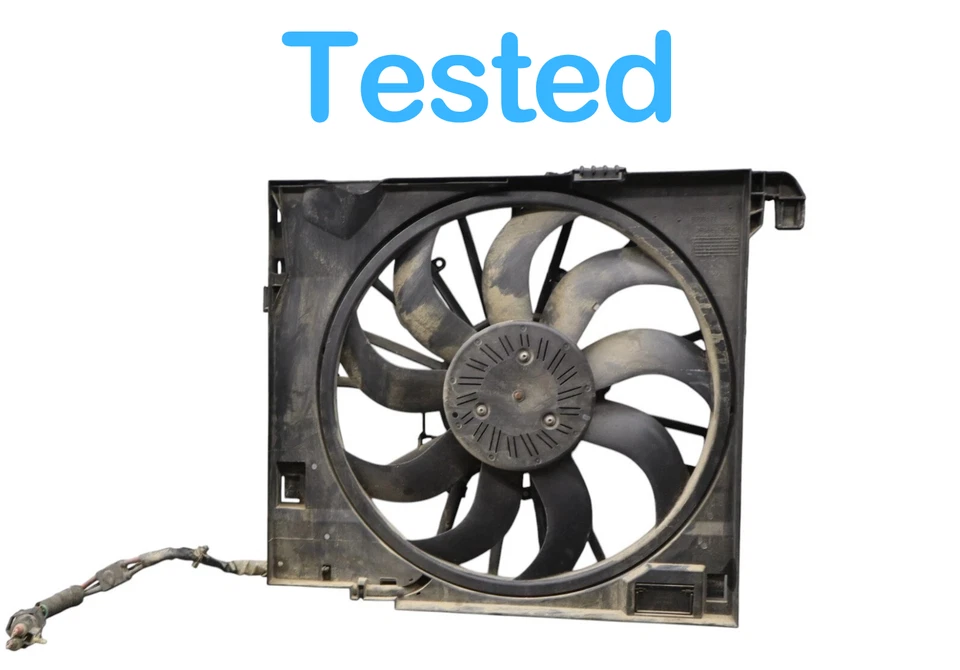 Conjunto de ventilador radiador de refrigeración del motor 10-19 Jaguar XF XKR XJ 9W838C607B fabricante original Foto 3 de 4