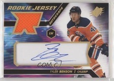 2020-21 SPx Rookie Auto Jersey Gold Spectrum 17/49 Tyler Benson #TB Auto 0nr3