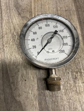 Ashcroft Duragauge 0-200 PSI 4  Liquid Filled Gauge 4012PT208SI