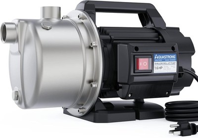 1.6 HP Portable Shallow Well Pump Garden 1320 GPH 115V Stainless Steel *Dent
