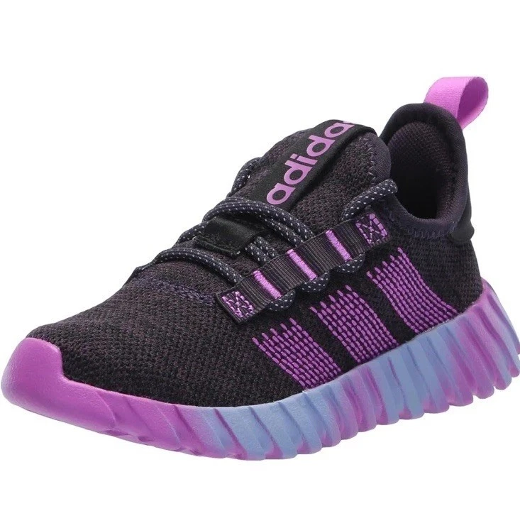 Adidas Kaptir Flow IH9905 sneaker bambini US 5 nero viola scarpe abbigliamento sportivo DWA237