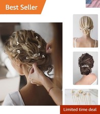 Elegant 9-Piece Bridal Hair Clip Set - Perfect for Brides and Bridesmaids
