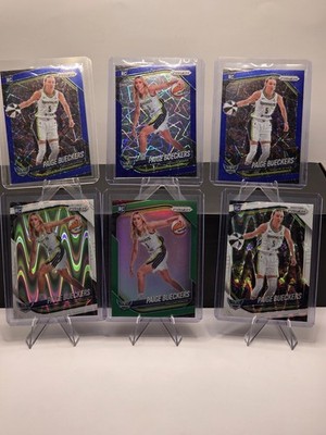 2025 Prizm Paige Bueckers X6 True Green 1, White Wave 2, Blue Pulsar3