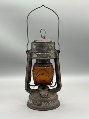 Feuerhand Baby Special Sturmkappe POST K1452 Laterne orange Glas Vintage