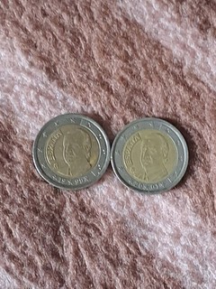 2 Euro Münzen Spanien 2 Jahrgänge 1999 2001 König Juan Carlos Umlaufmünzen