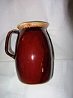 Vintage~Hull Stoneware Brown Drip Pitcher/Carafe USA 6.75” Tall Excellent Cond.